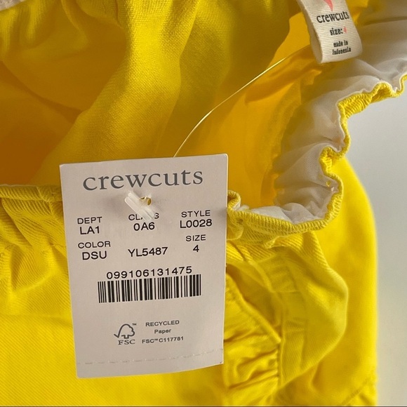 J.Crew Crewcuts Girl’s Ruffle Pull-on Short in Chino size 4 - Picture 4 of 9
